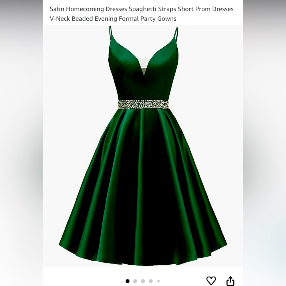 Spaghetti strap prom or bridesmaids dress